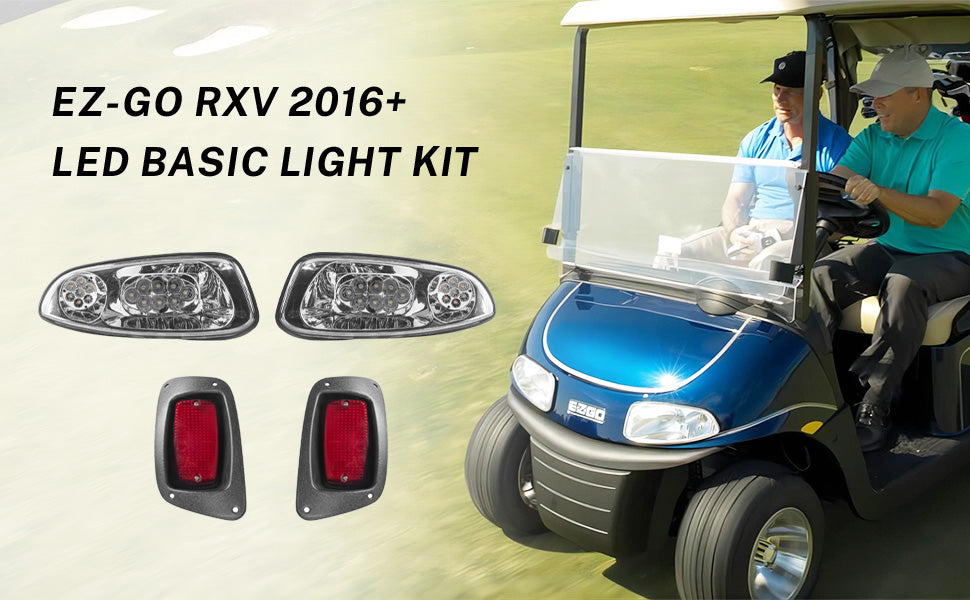 vpahub EZ-GO RXV 2016+ LED Basic Light Kit with upgraded harness