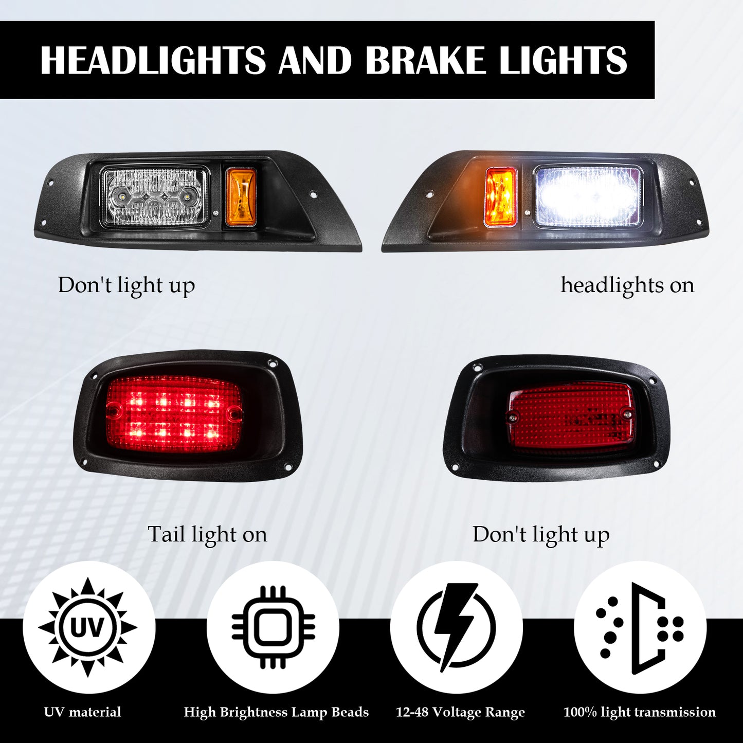 vpahub E-Z-GO PRE 2013 TXT LED Basic light kit with upgraded harness