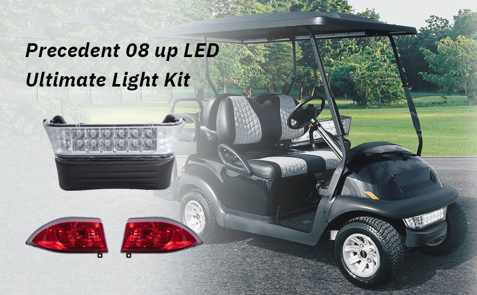 vpahub Club Car Precedent LED High Low Beam Light Kit with mechanical brake switch