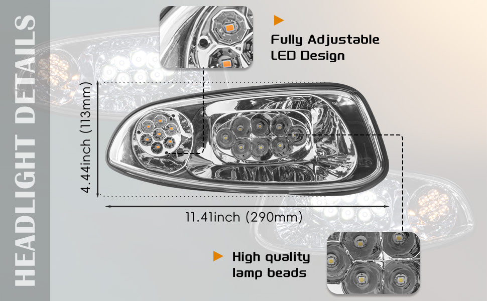 vpahub EZ-GO RXV 2016+ LED Basic Light Kit with upgraded harness