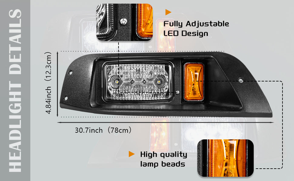vpahub E-Z-GO PRE 2013 TXT LED Basic light kit with upgraded harness