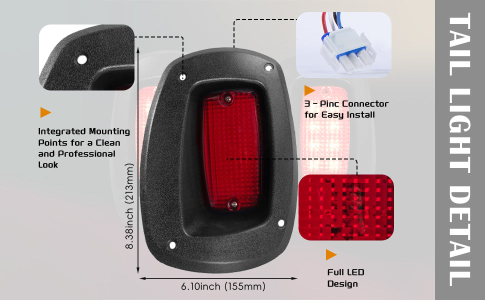 VPAHub EZ-GO PRE 2015 RXV LED High Low Beam Light Kit