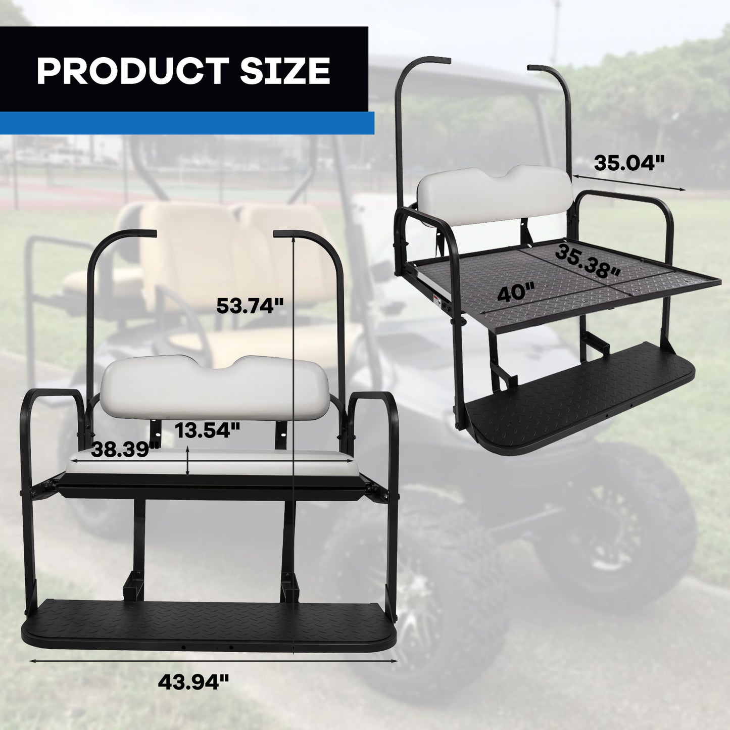 VPAHub EZGO TXT White Seat Kit