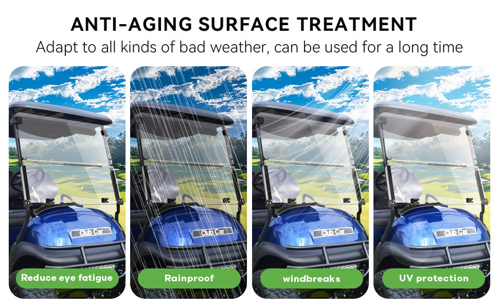 VPAHub Club Car Tempo/Precedent Clear Windshield