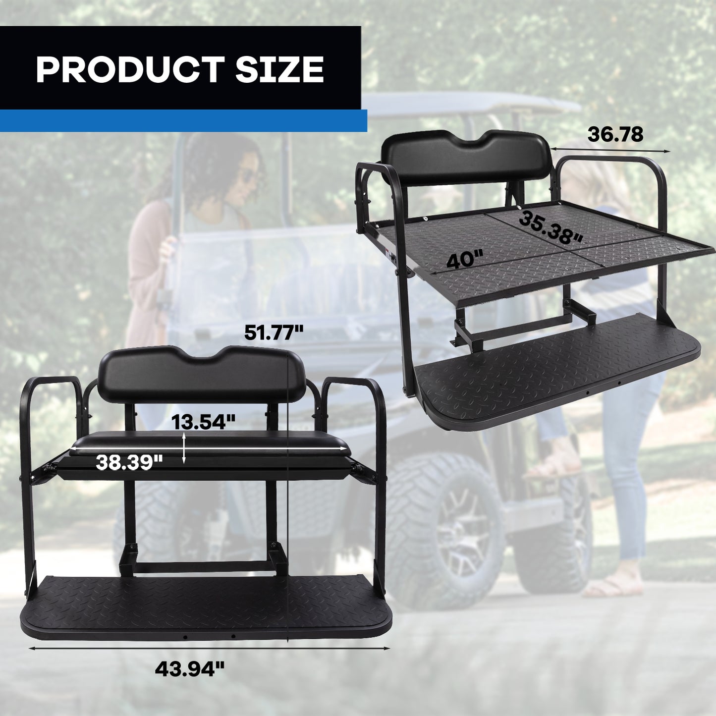 VPAHub EZGO RXV Black Seat Kit