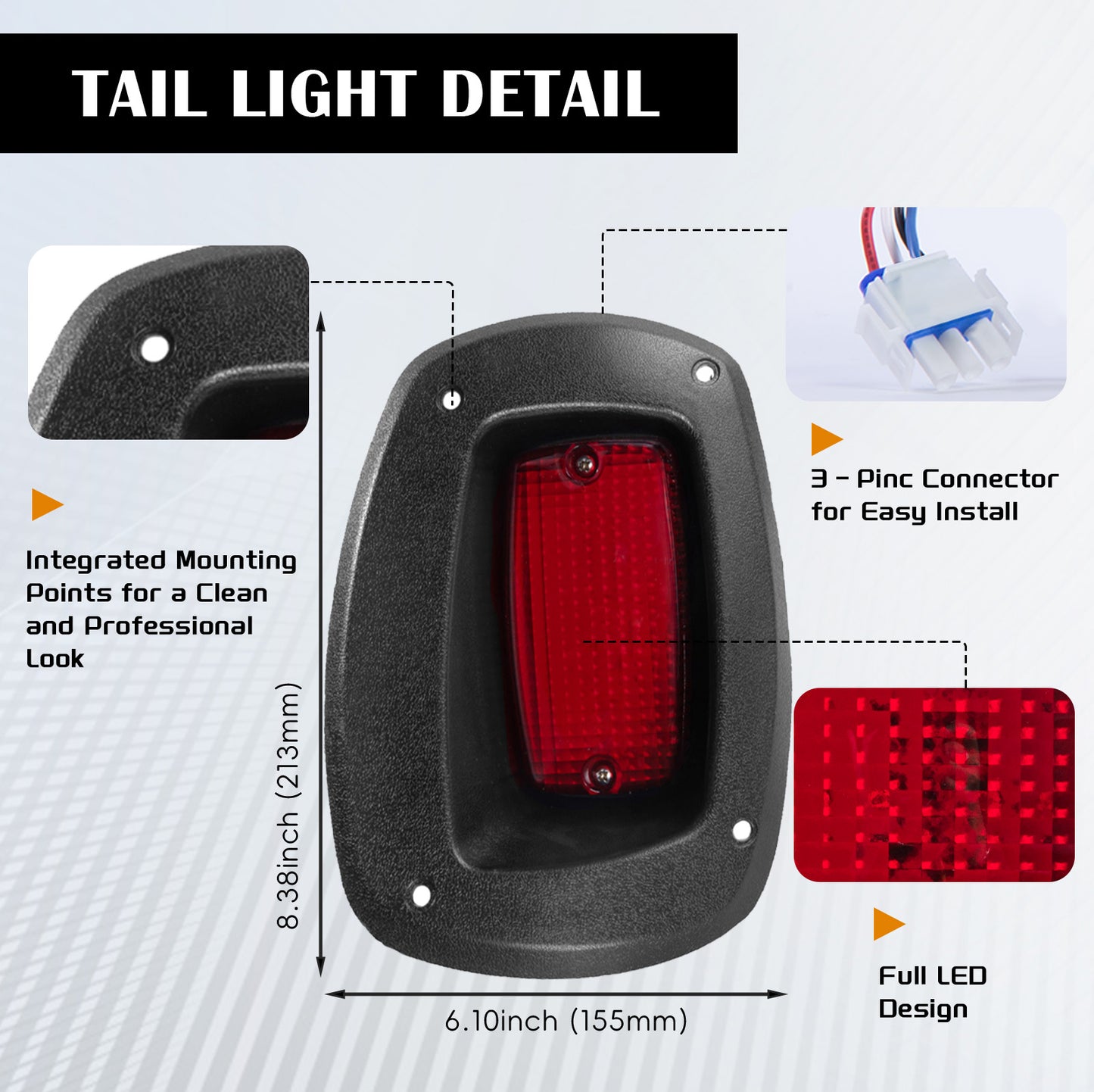 vpahub EZ-GO PRE 2015 RXV LED Deluxe light kit