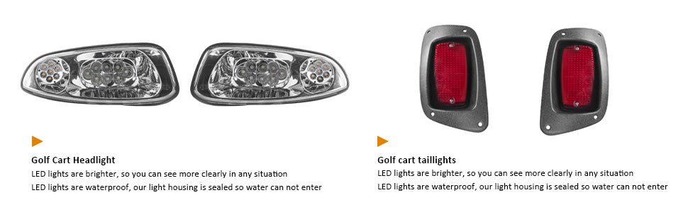 vpahub EZ-GO RXV 2016+ LED Basic Light Kit with upgraded harness
