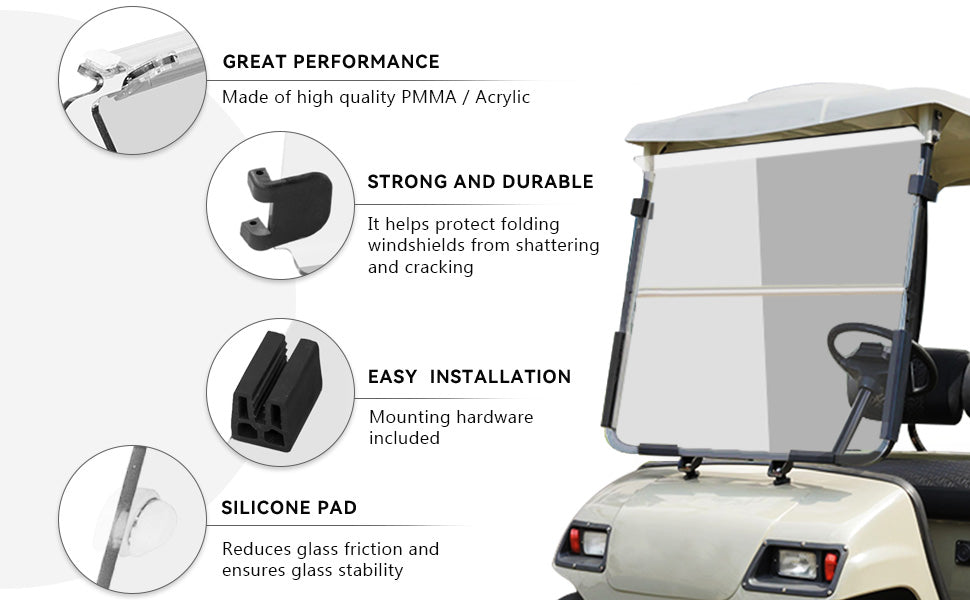 VPAHub YAMAHA G22 Clear Windshield