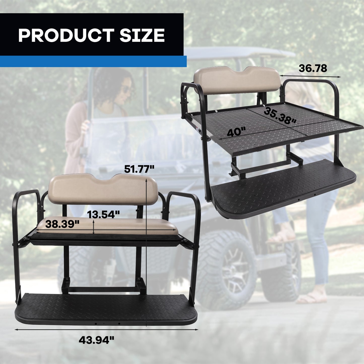 VPAHub EZGO RXV Stone Beige Seat Kit