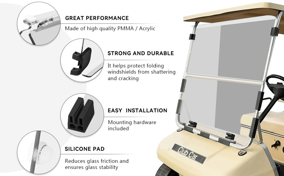 VPAHub Club Car DS OLD Clear Windshield