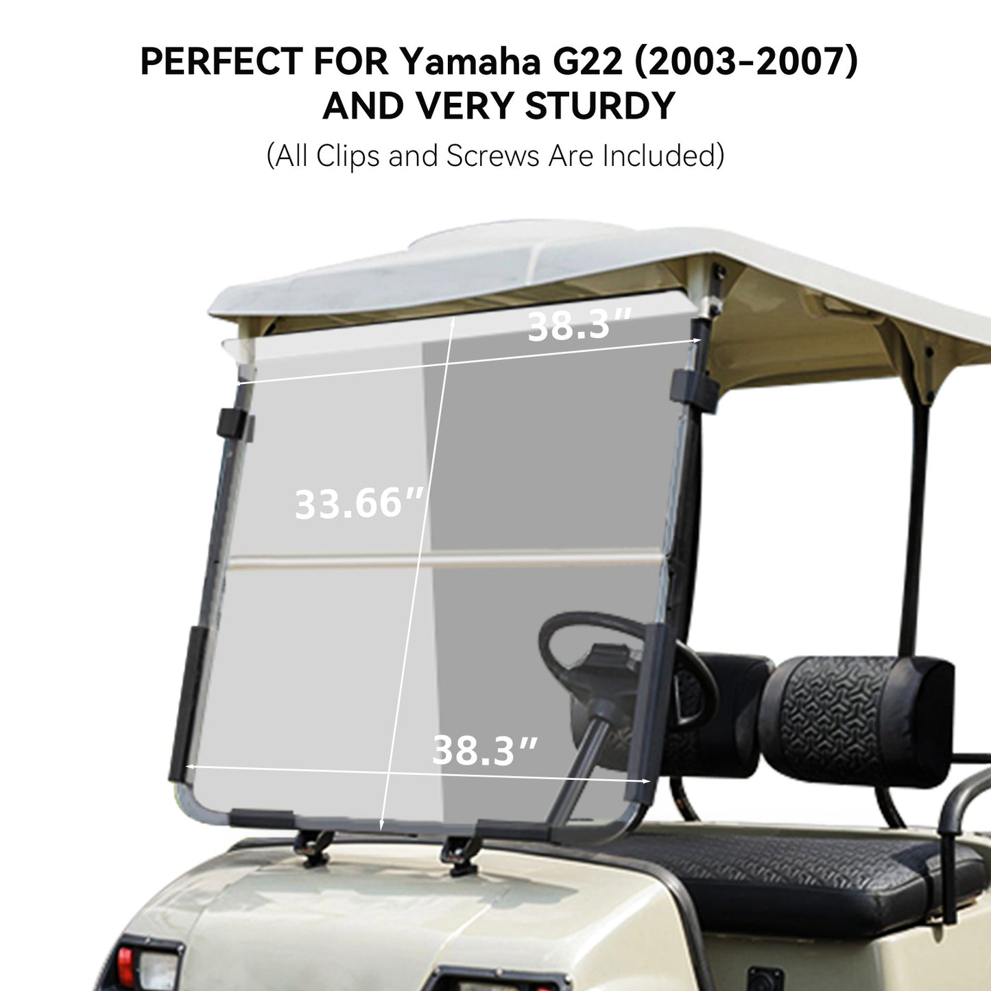 VPAHub YAMAHA G22 Clear Windshield