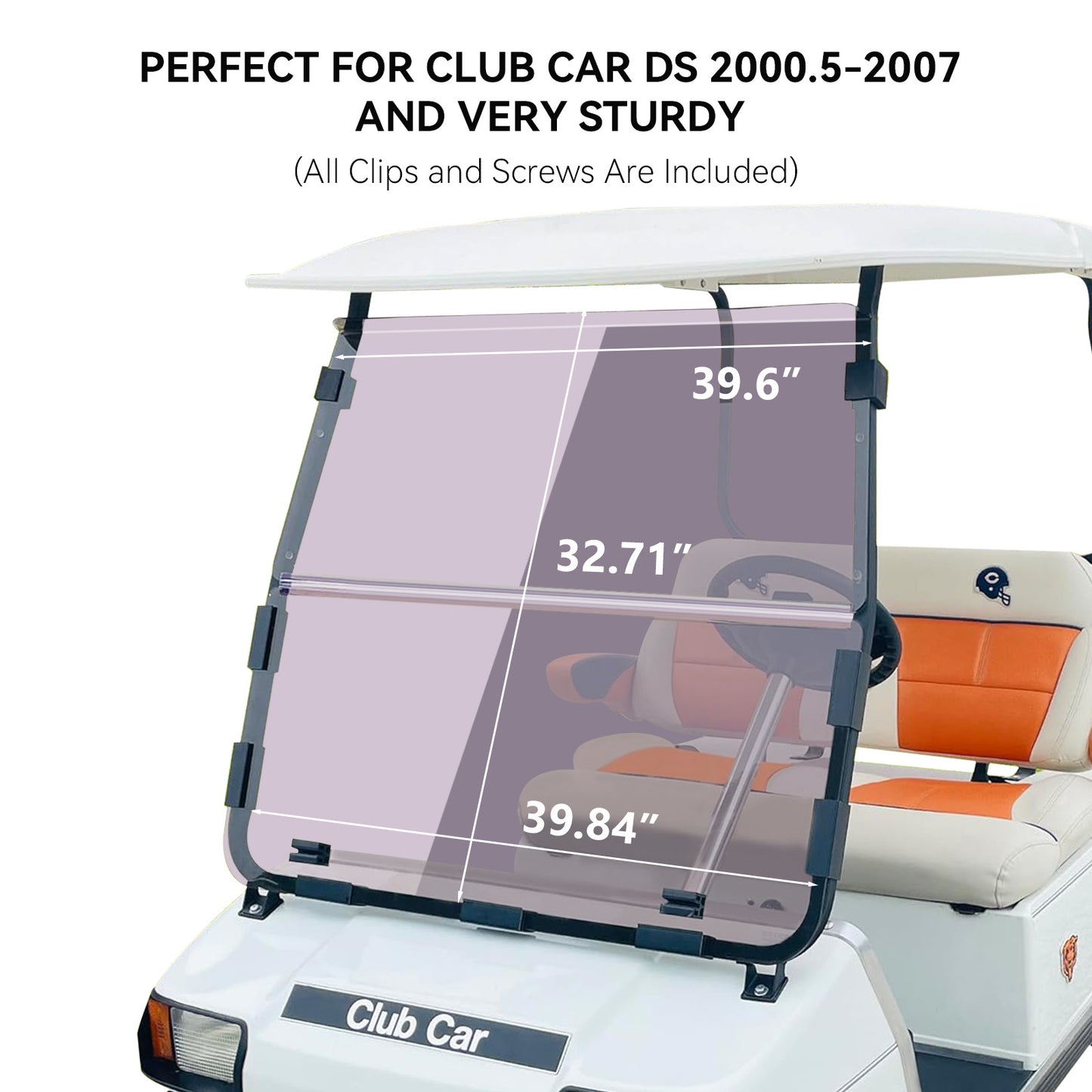 VPAHub Club Car DS NEW Tinted Windshield
