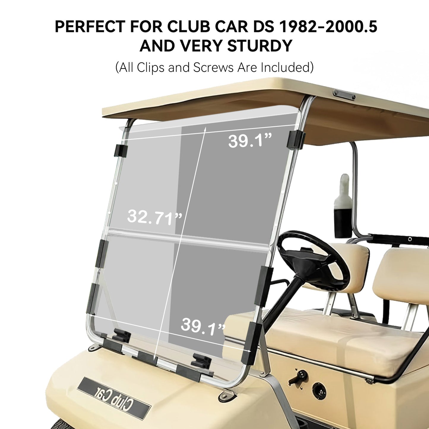 VPAHub Club Car DS OLD Clear Windshield