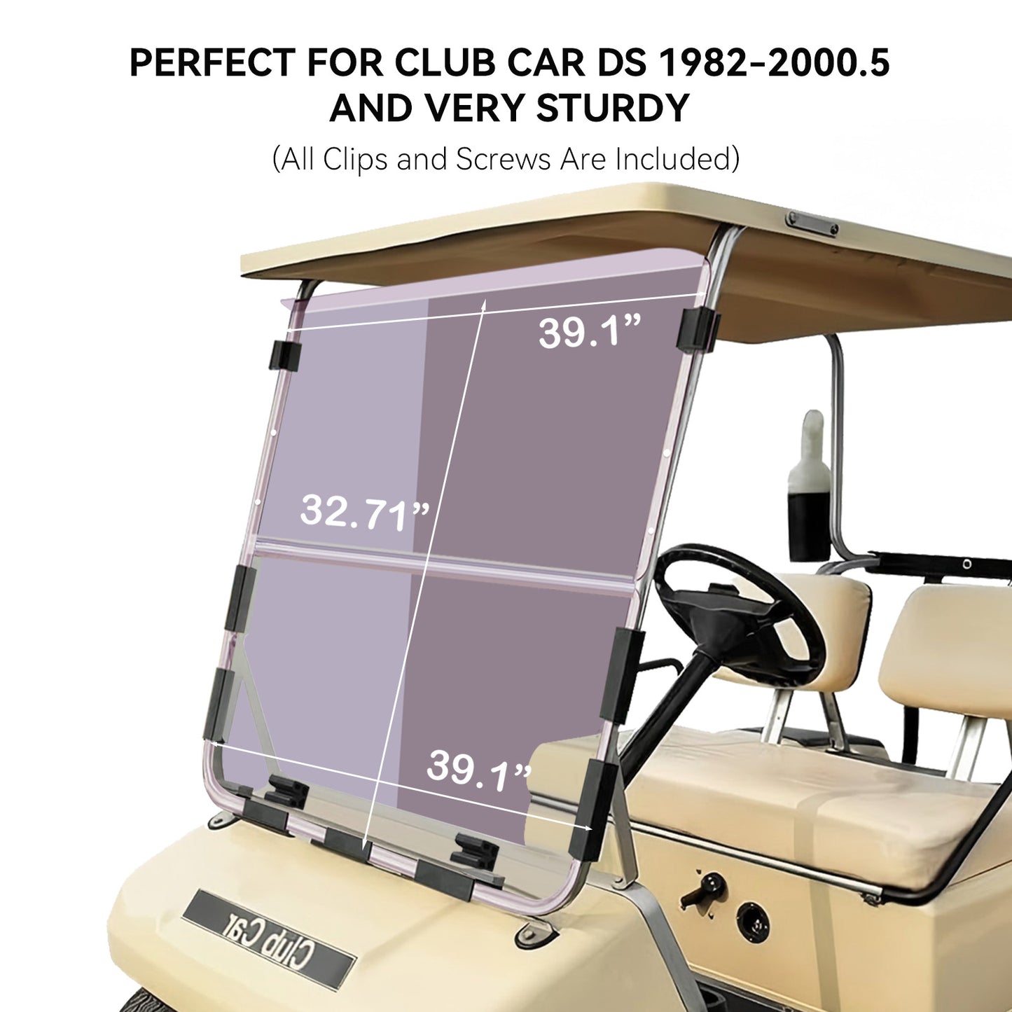 VPAHub Club Car DS OLD Tinted Windshield