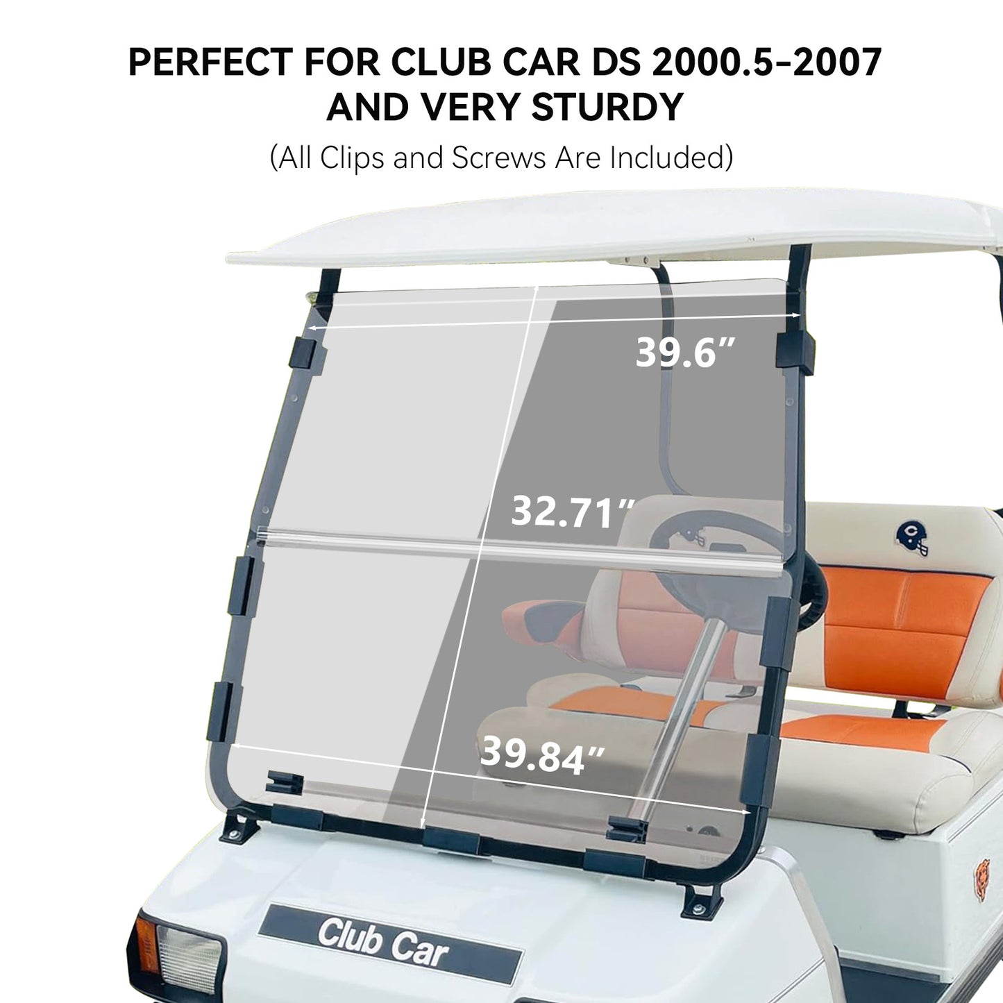 VPAHub Club Car DS NEW Clear Windshield