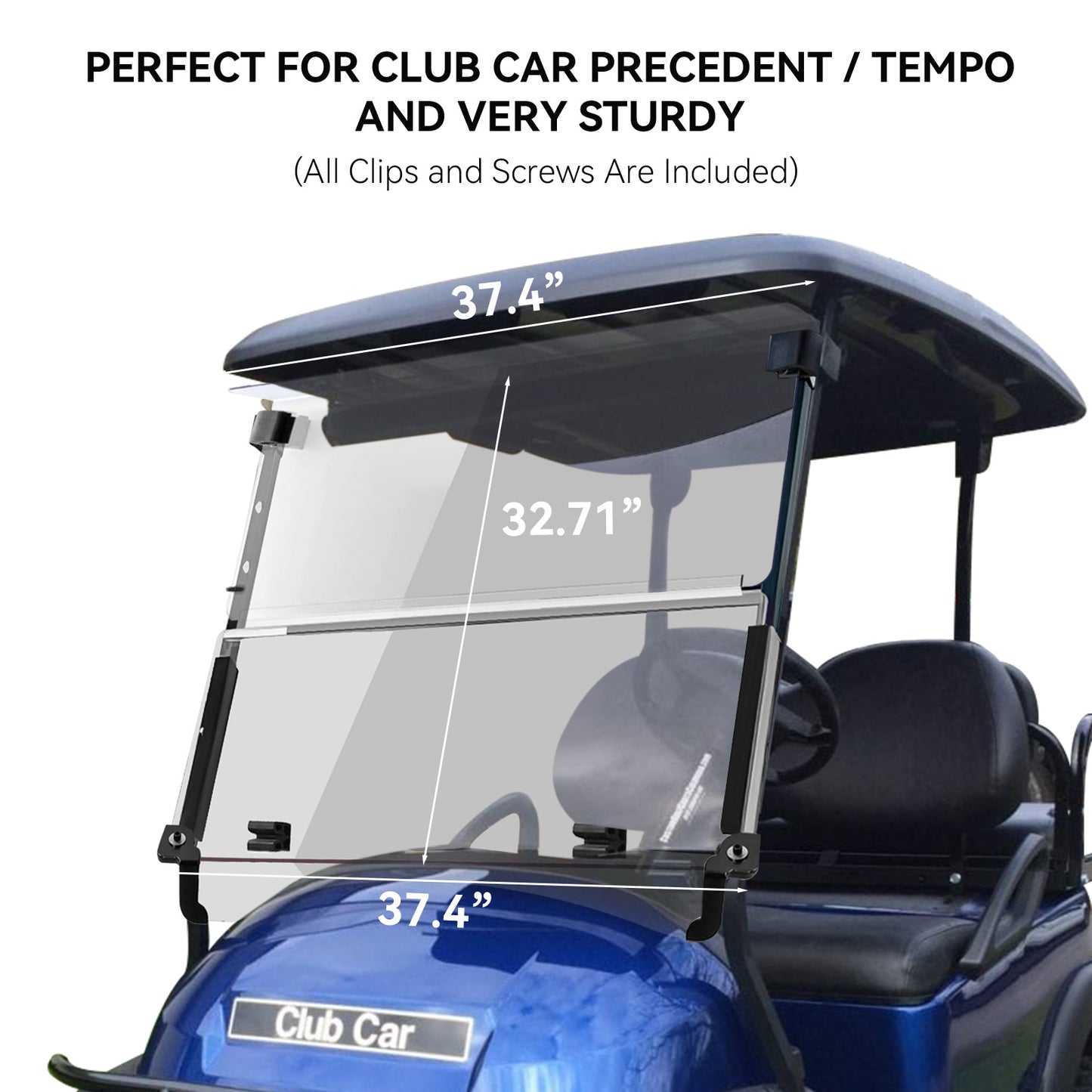 VPAHub Club Car Tempo/Precedent Clear Windshield