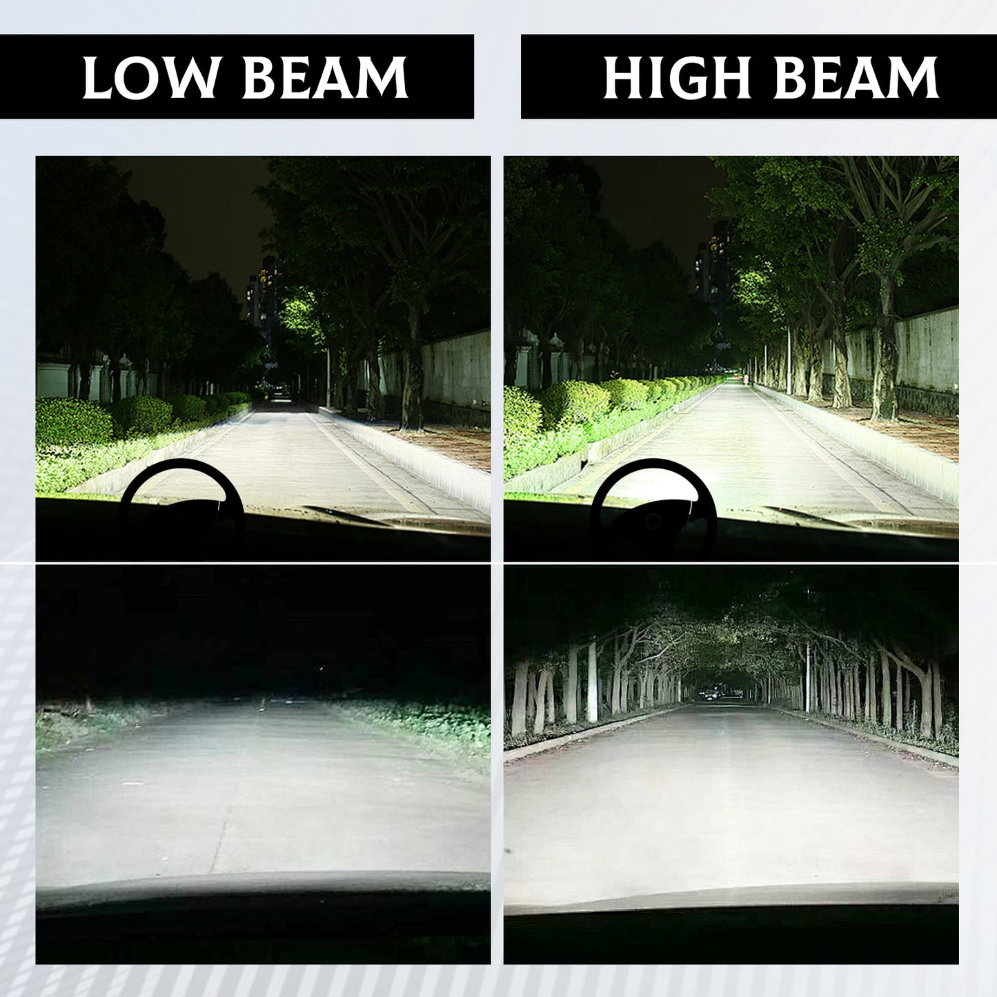 vpahub Club Car Precedent LED High Low Beam light kit with Mechanical Brake Switch(04-08)
