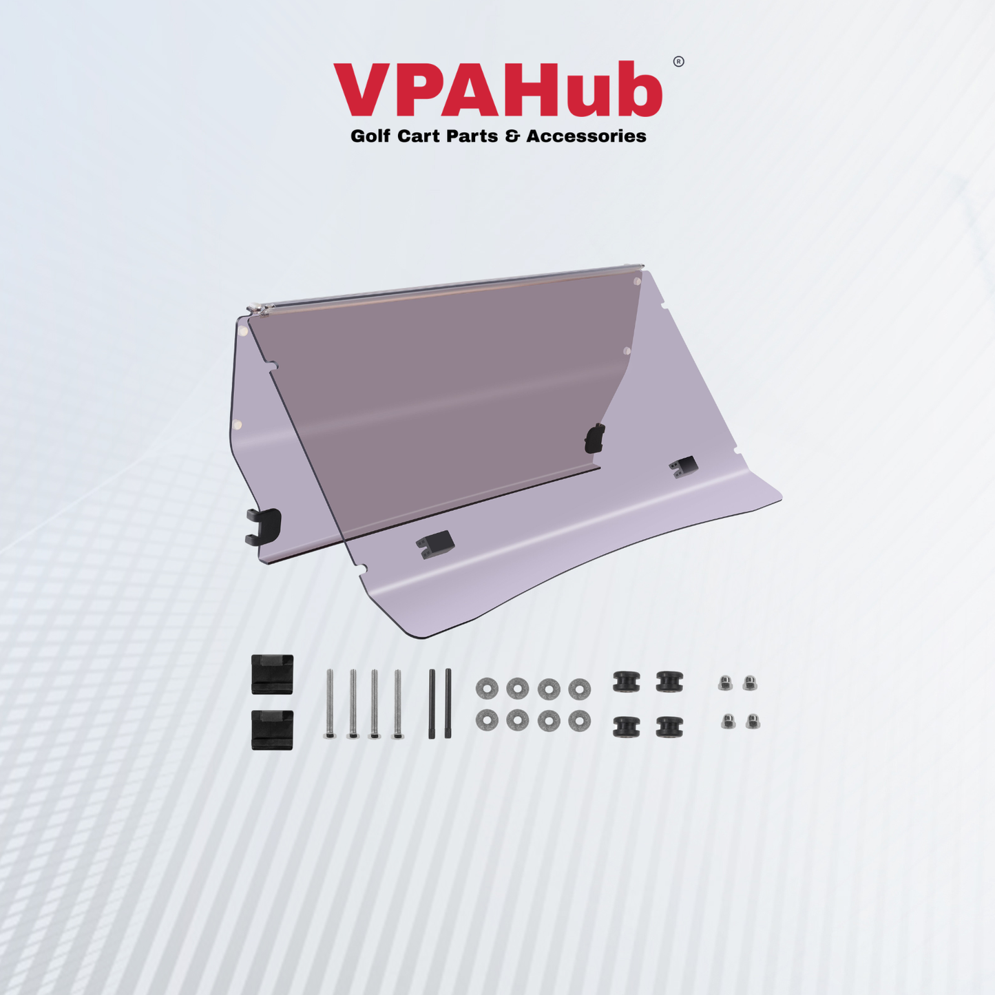 VPAHub Evolution D5 Golf Cart Windshield Tinted