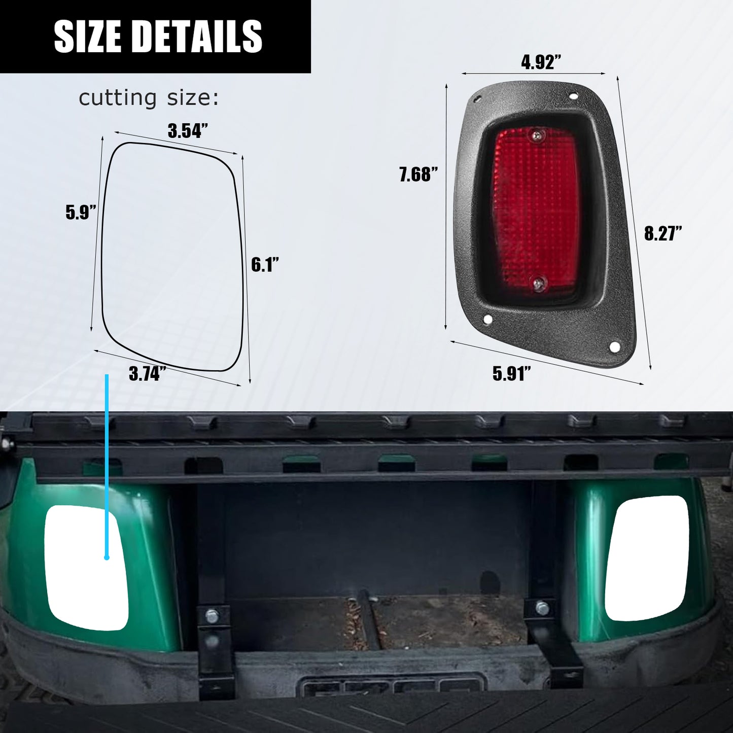 VPAHub EZ-GO RXV 2016+ LED High Low Beam Light Kit