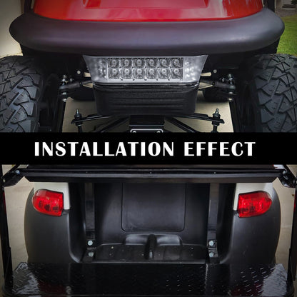 VPAHub Club Car Tempo LED Street Legal Light Kit 48V, LED High Low Beam headlight,LED taillight, Upgraded wiring harness, Deluxe turn signal switch, Horn, Steering wheel cover, Brake pad switch