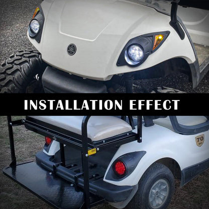 VPAHub Golf Cart Adjustable Light Kit (48V) Fit for Yamaha Drive(G29), 2 LED headlight, 2 LED taillight, 1 Basic wiring harness Instruction & hardware included