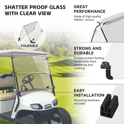 VPAHub EZGO 2014+ TXT Clear Windshield