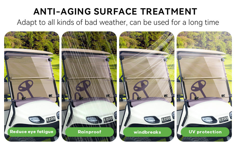VPAHub EZGO 2014+ TXT Clear Windshield