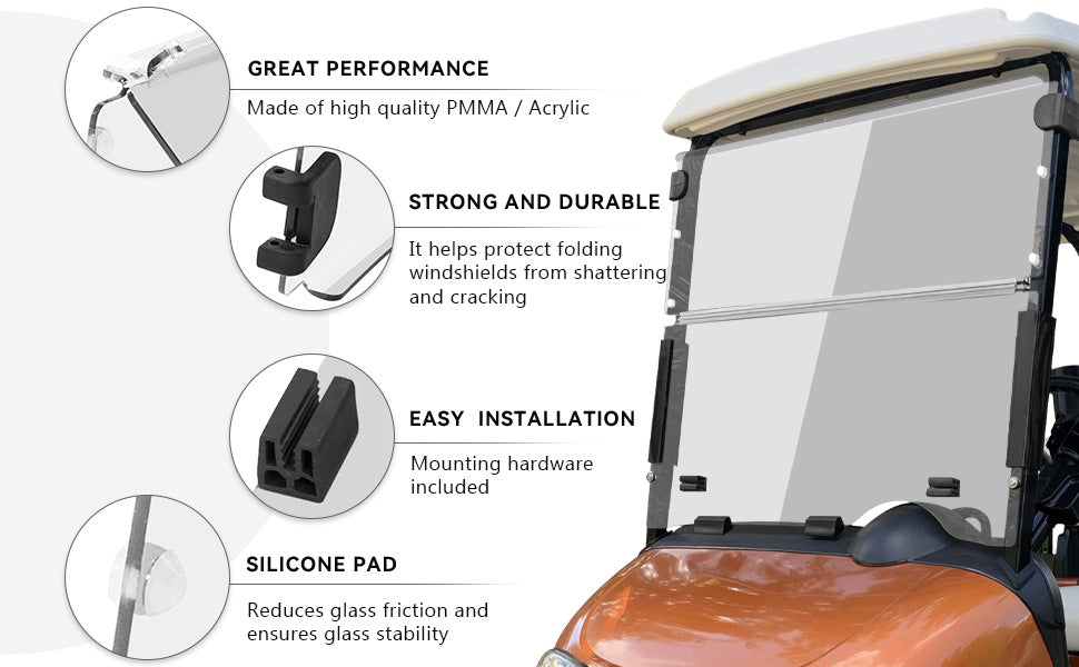 VPAHub EZGO RXV Clear Windshield