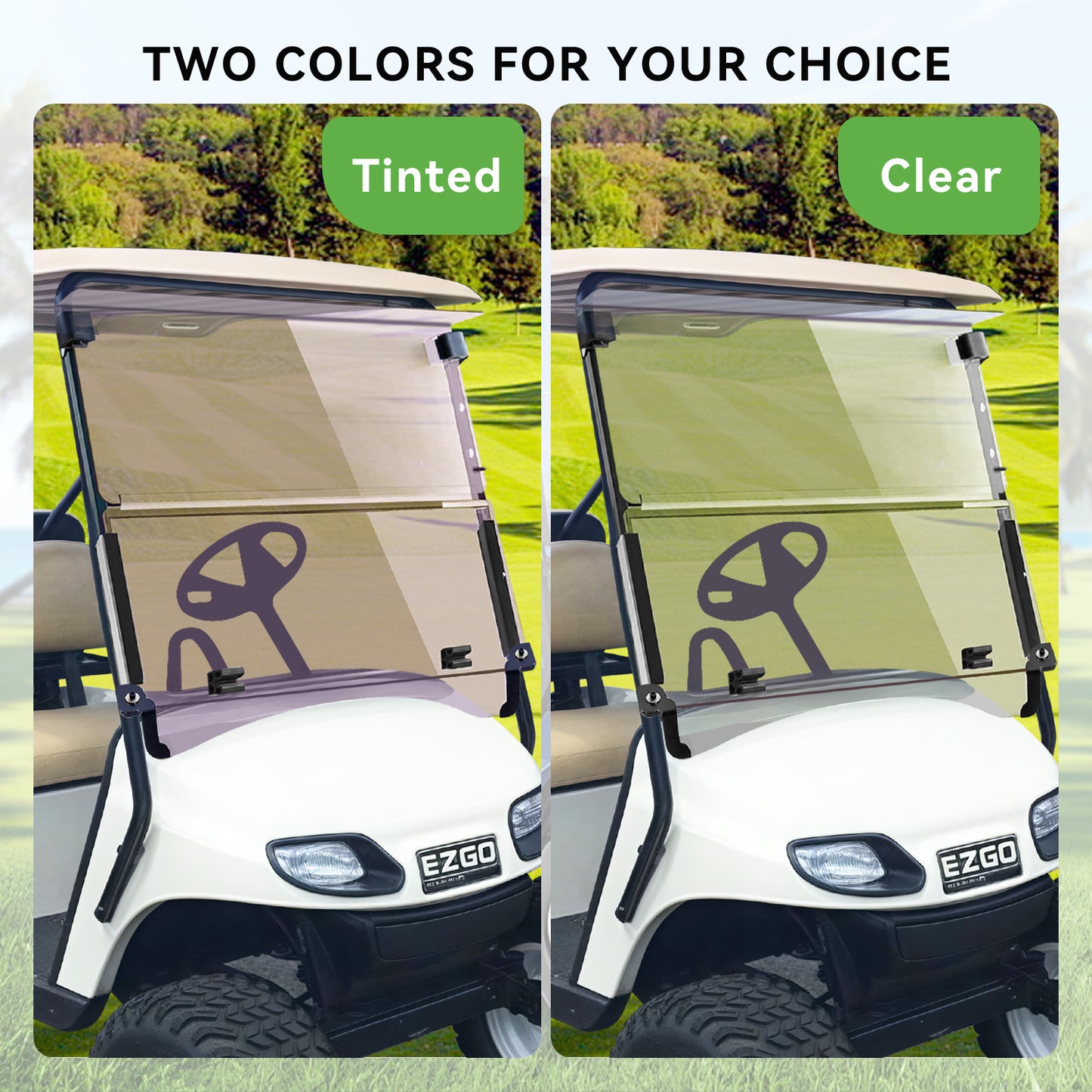 VPAHub EZGO 2014+ TXT Clear Windshield