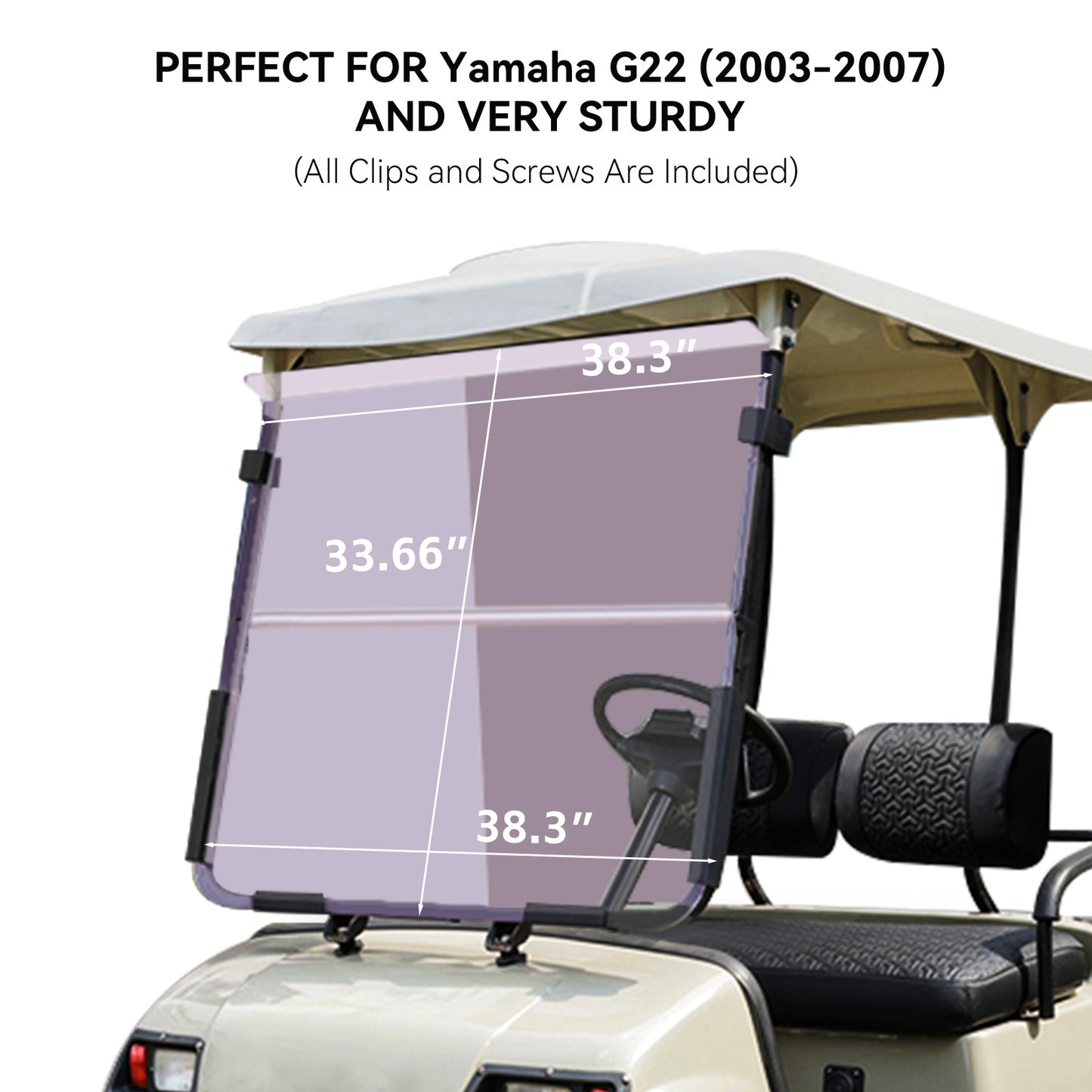 VPAHub YAMAHA G22 Tinted Windshield