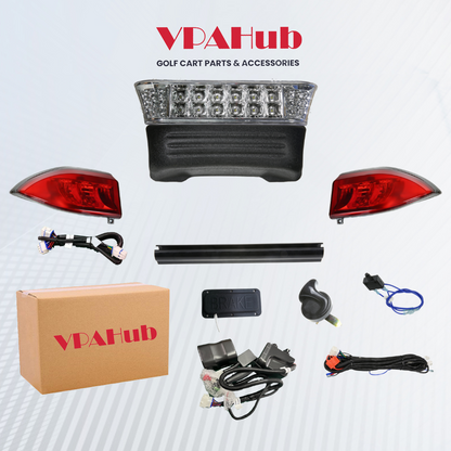 vpahub Club Car Precedent LED High Low Beam Light Kit with mechanical brake switch