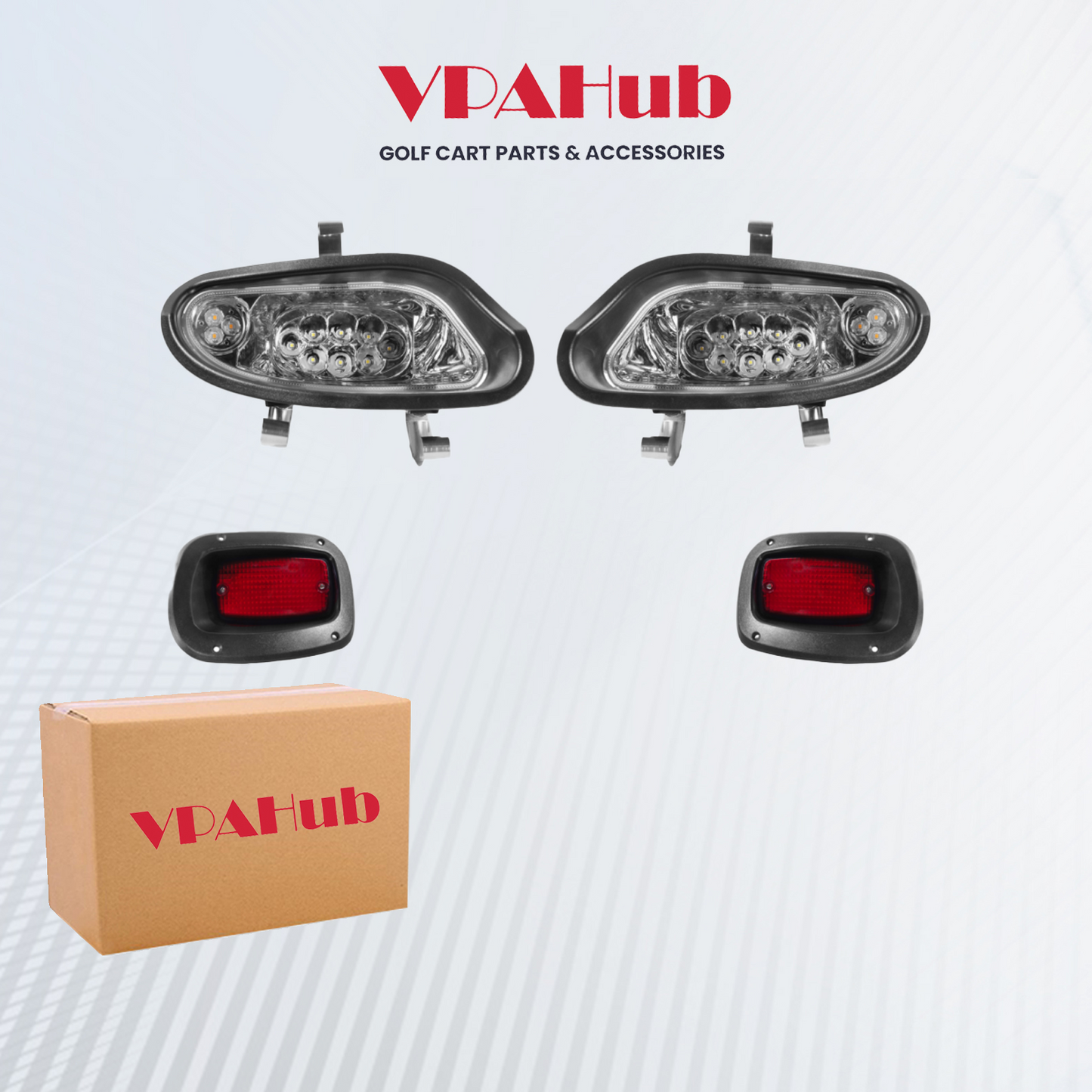 VPAHub EZGO TXT FREEDOM 2014+ LED High Low Beam Headlight and Taillight 48V